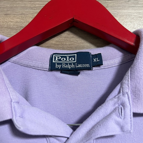 Polo Ralph Lauren Lavender Short Sleeve Collared Shirt Men’s  XL - Picture 4 of 5
